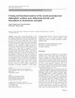 Research paper thumbnail of Cloning and functional analysis of the second geranylgeranyl diphosphate synthase gene influencing helvolic acid biosynthesis in Metarhizium anisopliae