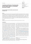 Research paper thumbnail of Leachate purification of mechanically sorted organic waste in a simulated bioreactor landfill