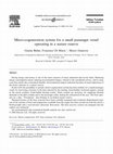 Research paper thumbnail of Micro-cogeneration system for a small passenger vessel operating in a nature reserve