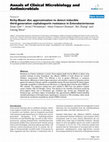 Research paper thumbnail of Kirby-Bauer disc approximation to detect inducible third-generation cephalosporin resistance in Enterobacteriaceae