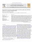 Research paper thumbnail of Precommercial thinning increases growth of overstory aspen and understory balsam fir in a boreal mixedwood stand