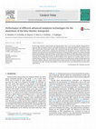 Research paper thumbnail of Performance of different advanced oxidation technologies for the abatement of the beta-blocker metoprolol