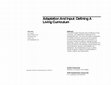 Research paper thumbnail of Adaptation And Input: Defining A Living Curriculum