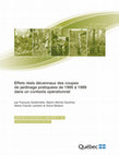 Research paper thumbnail of Effets réels décennaux des coupes de jardinage pratiquées de 1995 à 1999 dans un contexte opérationnel