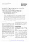 Research paper thumbnail of Optical and EPR spectroscopy in pure and blended films of a novel low band gap polymer