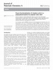 Research paper thumbnail of Fluoro-functionalization of vinylene units in a polyarylenevinylene for polymer solar cells