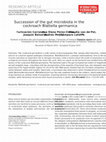 Research paper thumbnail of Succession of the gut microbiota in the cockroach Blattella germanica