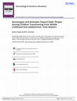 Research paper thumbnail of Stereotypes and Attitudes Toward Older People Among Children Transitioning From Middle Childhood Into Adolescence: Time Matters