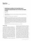 Research paper thumbnail of Luketa S. 2015. Morphological variability of two Quadrulella species (Arcellinida: Hyalospheniidae) from the Vlasina Lake region of Serbia. Biologia Serbica. 37(1-2): 22-30