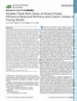 Research paper thumbnail of Smaller Food Item Sizes of Snack Foods Influence Reduced Portions and Caloric Intake in Young Adults