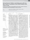 Research paper thumbnail of Networking for Children and Adolescents with Very Rare Tumors: Foundation of the GPOH Pediatric Rare Tumor Group