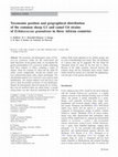 Research paper thumbnail of Taxonomic position and geographical distribution of the common sheep G1 and camel G6 strains of Echinococcus granulosus in three African countries