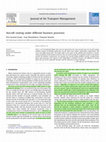 Research paper thumbnail of Aircraft routing under different business processes