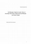 Research paper thumbnail of The Philosophy of Sophie de Grouchy: Theory of Knowledge, Ethical Theory, Political and Social Philosophy and Feminist Thought