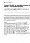 Research paper thumbnail of Two large Arabidopsis thaliana gene families are homologous to the Brassica gene superfamily that encodes pollen coat proteins and the male component of the self-incompatibility response