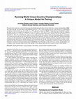 Research paper thumbnail of Running World Cross-Country Championships: A Unique Model for Pacing