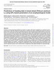 Research paper thumbnail of Predictions of heading date in bread wheat (Triticum aestivum L.) using QTL-based parameters of an ecophysiological model