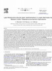 Research paper thumbnail of Late Pleistocene alluvial plain sedimentation in Lower Narmada Valley, Western India: Palaeoenvironmental implications