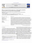 Research paper thumbnail of Effect of montmorillonite dispersion on flammability properties of poly(styrene-co-acrylonitrile) nanocomposites