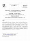 Research paper thumbnail of A distributed parameter identification problem in neuronal cable theory models