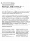 Research paper thumbnail of Meta-analysis of TNF-α promoter −308 A/G polymorphism and SLE susceptibility