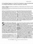 Research paper thumbnail of A candidate region on 11p13 for systemic lupus erythematosus: a linkage identified in African-American families