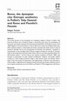 Research paper thumbnail of Entropic Aesthetics in Fellini's Toby Dammit and Roma, and Pasolini's Petrolio_Forum Italicum_Vol. 50 Issue 1