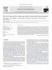 Research paper thumbnail of The role of sugar and fat in sugar-snap cookies: Structural and textural properties