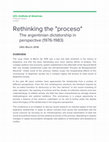 Research paper thumbnail of UCL Institute of Americas- Conference Rethinking the "Proceso", the Argentinian dictatorship in perspective (1976-2016)