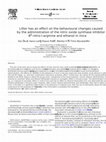 Research paper thumbnail of Litter has an effect on the behavioural changes caused by the administration of the nitric oxide synthase inhibitor NG-nitro-l-arginine and ethanol in mice