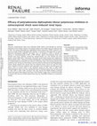 Research paper thumbnail of Efficacy of poly(adenosine diphosphate-ribose) polymerase inhibition in extracorporeal shock wave-induced renal injury