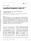 Research paper thumbnail of On the inside of a walking skill programme for patients who have undergone total hip or knee arthroplasty: A qualitative study