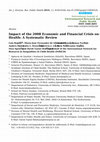 Research paper thumbnail of Impact of the 2008 Economic and Financial Crisis on Child Health: A Systematic Review