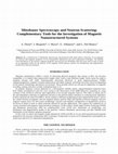 Research paper thumbnail of Mössbauer Spectroscopy and Neutron Scattering: Complementary Tools for the Investigation of Magnetic Nanostructured Systems