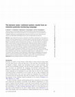 Research paper thumbnail of The dynamic water–sediment system: results from an intensive pesticide monitoring campaign