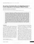 Research paper thumbnail of The activity of the Epstein-Barr virus BamHI W promoter in B cells is dependent on the binding of CREB/ATF factors