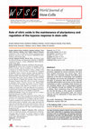 Research paper thumbnail of Role of nitric oxide in the maintenance of pluripotency and regulation of the hypoxia response in stem cells