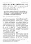 Research paper thumbnail of Determination of caffeic and chlorogenic acids and their derivatives in different sunflower seeds