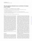 Research paper thumbnail of Why does phosphorus limitation increase wood density in Eucalyptus grandis seedlings?