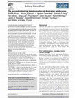 Research paper thumbnail of The second industrial transformation of Australian landscapes