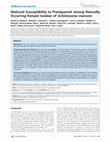 Research paper thumbnail of Reduced Susceptibility to Praziquantel among Naturally Occurring Kenyan Isolates of Schistosoma mansoni