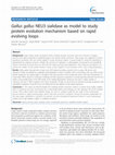 Research paper thumbnail of Gallus gallus NEU3 sialidase as model to study protein evolution mechanism based on rapid evolving loops