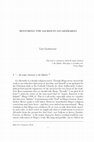 Research paper thumbnail of Restoring the Sacred in Les Misérables