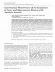 Research paper thumbnail of Experimental measurement of the regulation of anger and aggression in women with anorexia nervosa