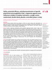 Research paper thumbnail of Safety, potential efficacy, and pharmacokinetics of specific polyclonal immunoglobulin F(ab')2 fragments against avian influenza A (H5N1) in healthy volunteers: a single-centre, randomised, double-blind, placebo-controlled, phase 1 study