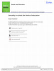 Research paper thumbnail of Gender and Education Sexuality in school: the limits of education