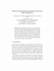 Research paper thumbnail of Towards a Measurement Framework for Security Risk Management