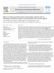 Research paper thumbnail of Effects of impulsivity, reinforcement sensitivity, and cognitive style on Pathological Gambling symptoms among frequent slot machine players