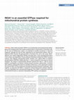 Research paper thumbnail of NOA1 is an essential GTPase required for mitochondrial protein synthesis