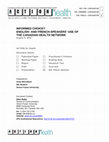 Research paper thumbnail of Informed Choice? English- and French-Speakers' Use of the Canadian Health Network- MA Thesis Abstract